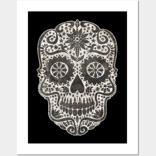 Gothic Day Of The Dead - Stars Sugar Skull 3 Posters and Art